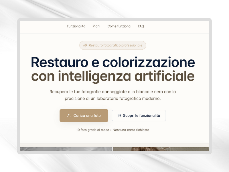 Restauro e colorizzazione con intelligenza artificiale